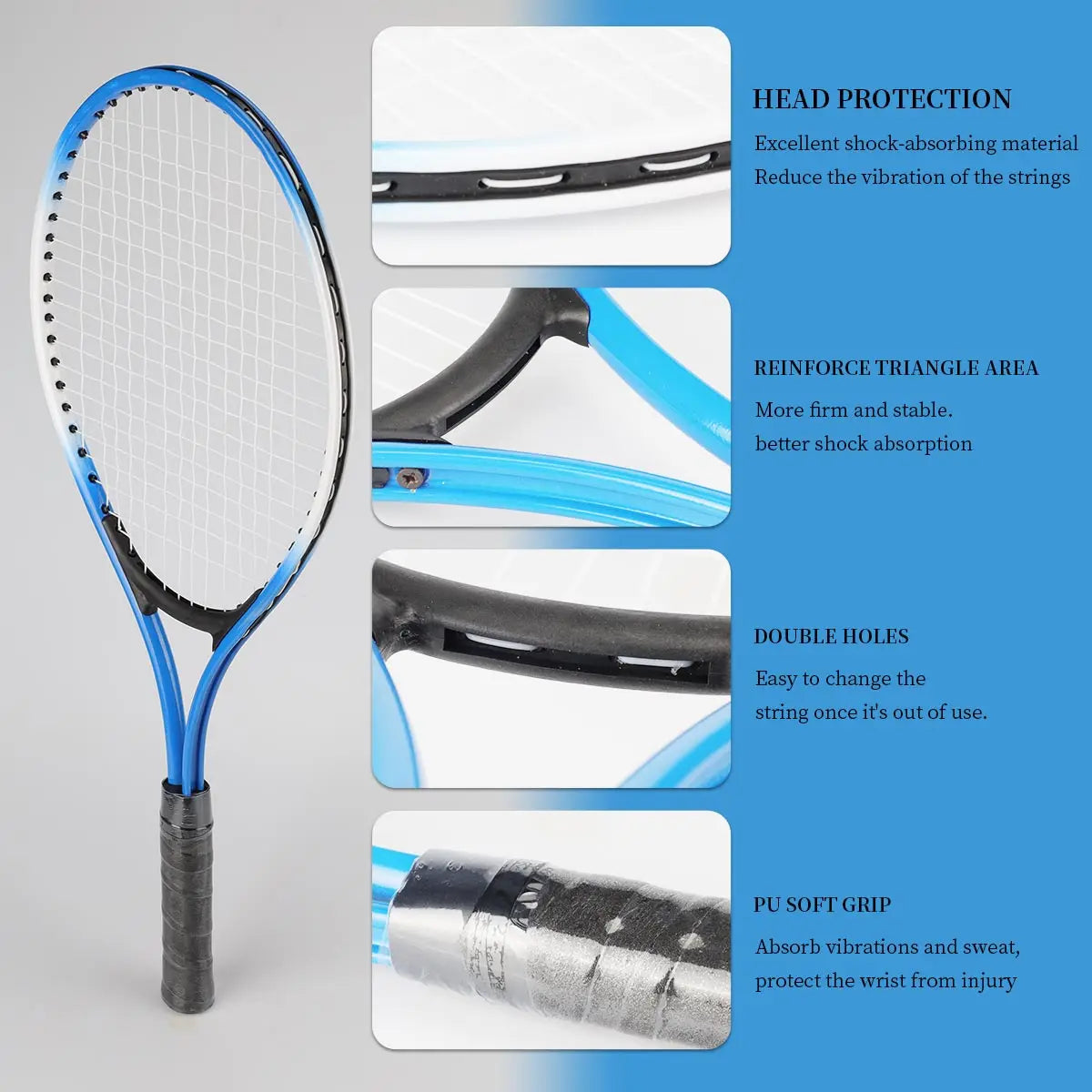 2pcs Tennis Racket Set